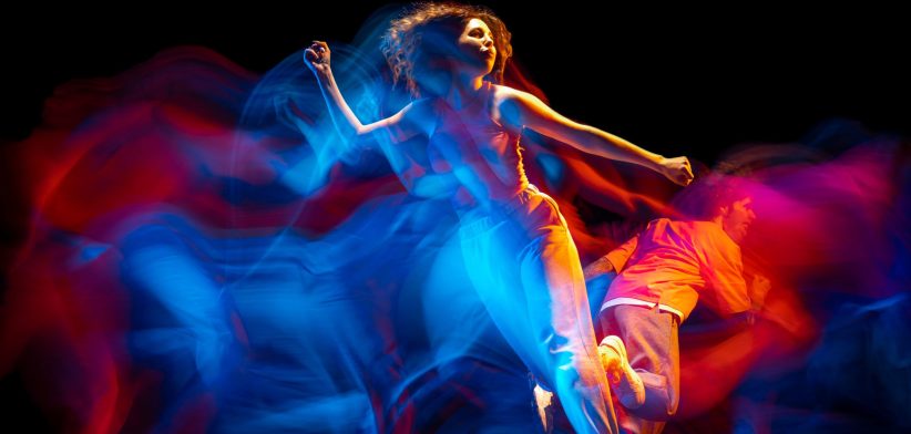 Blurred motion dancers. | Newsreel