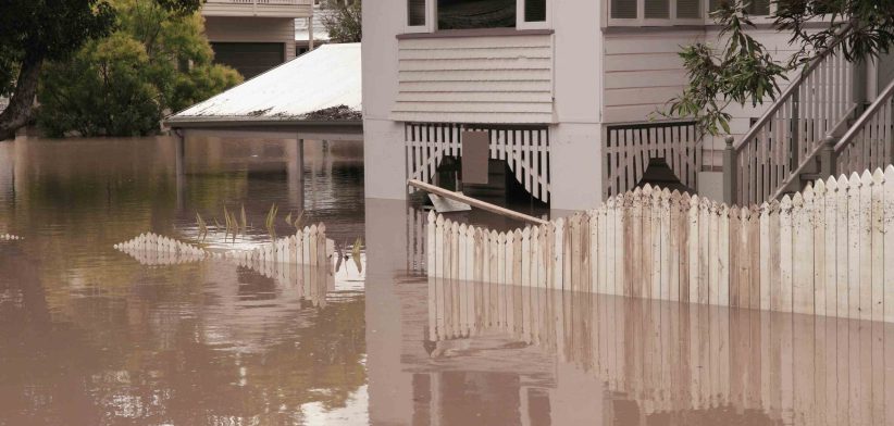 Flooded Queenslander home. | Newsreel