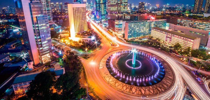 Jakarta, Indonesia, at night. | Newsreel