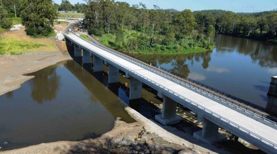 New Mount Crosby Weir river crossing. | Newsreel