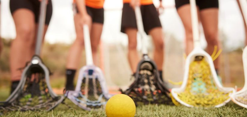 Women lacrosse players. | Newsreel