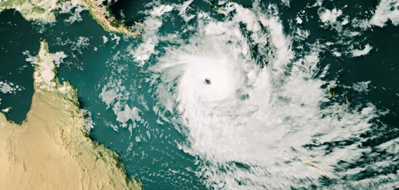 Cyclone aerial map Queensland. | Newsreel