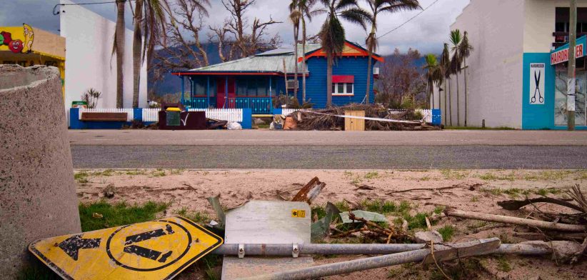 Cyclone damaged town. | Newsreel