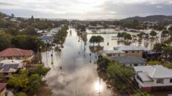 Flooded town. | Newsreel