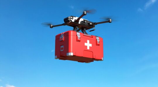 Medical drone. | Newsreel