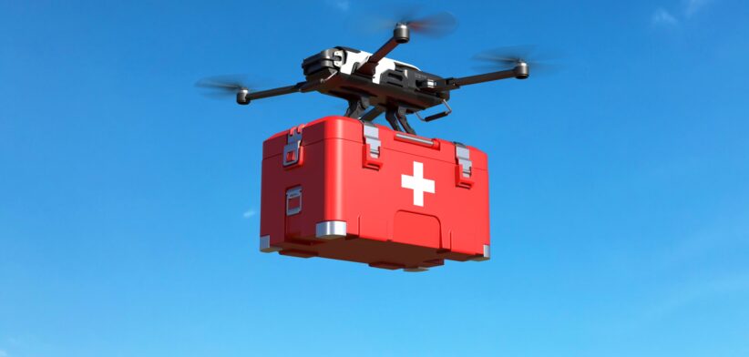 Medical drone. | Newsreel