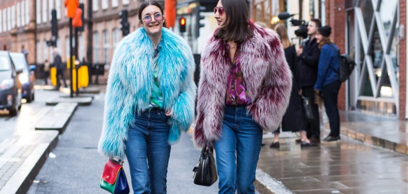 Two women in niche-fashion jackets. | Newsreel