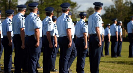 Queensland Police at graduation ceremony. | Newsreel