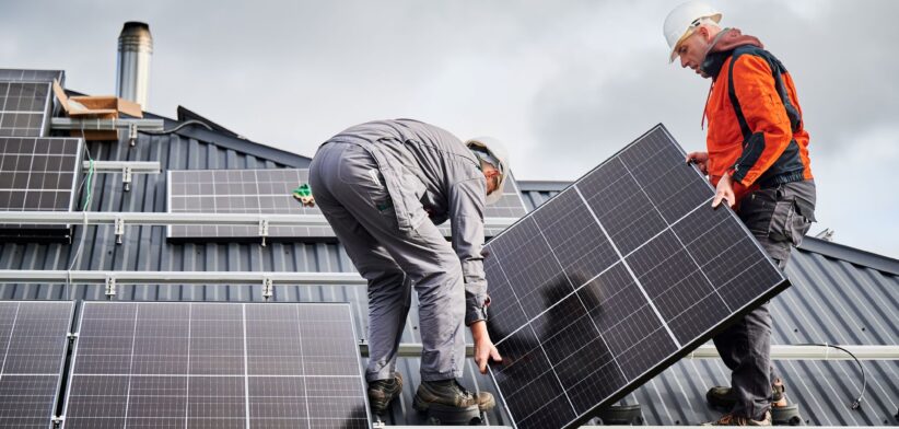 Rooftop solar being installed. | Newsreel