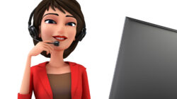 Animation of avatar talking on headset. | Newsreel
