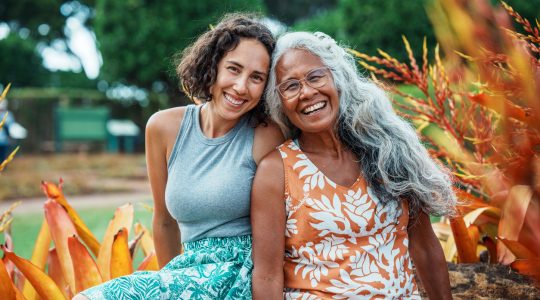 Two generations of happy women. | Newsreel