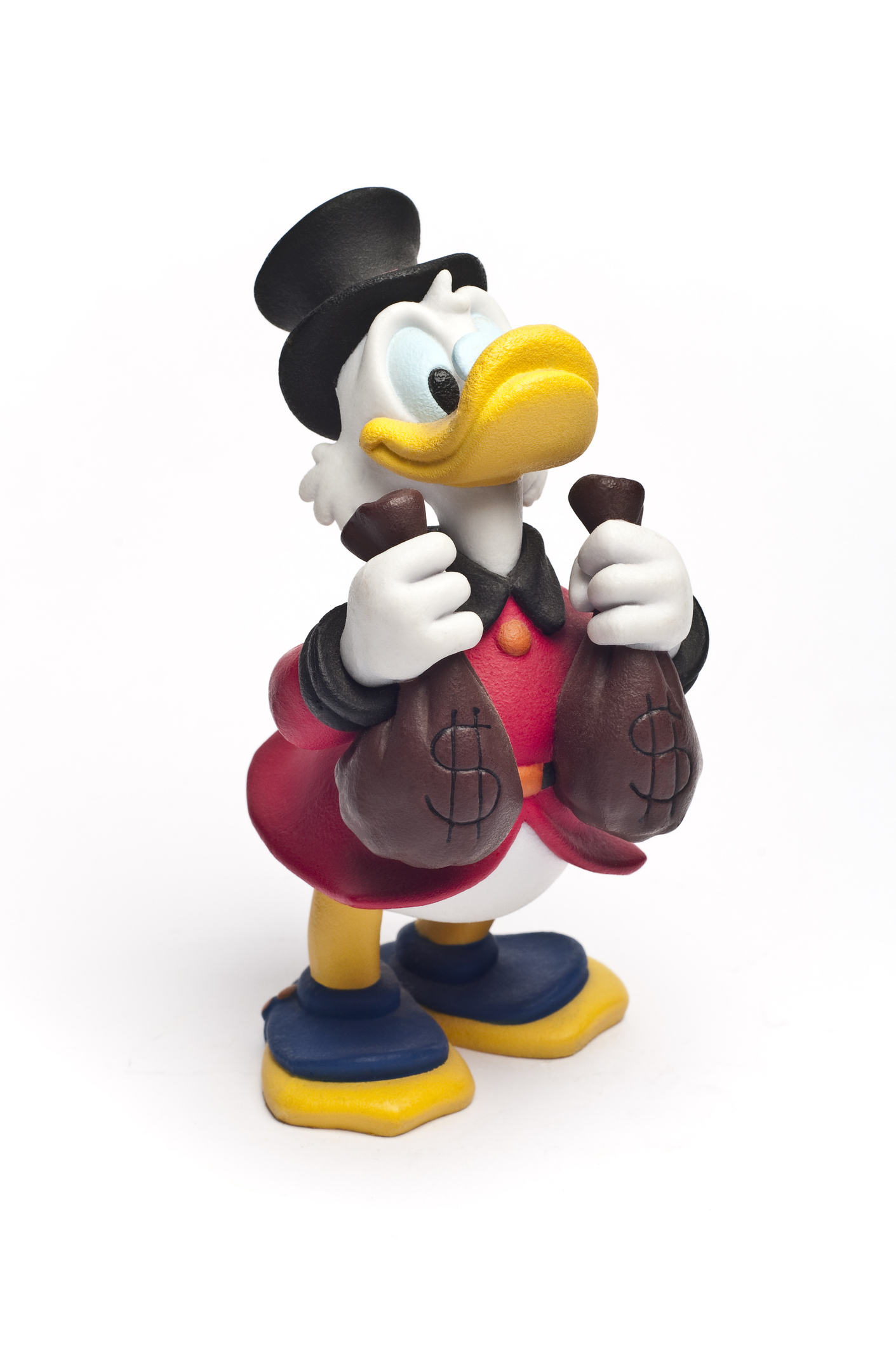 Scrooge McDuck with his money