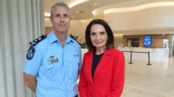 Queensland Police Acting Superintendent Chris Toohey with Sunshine Coast Mayor Rosanna Natoli | Newsreel
