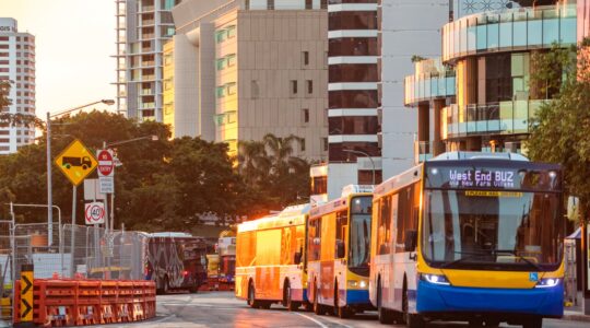 Brisbane City Council bus. | Newsreel