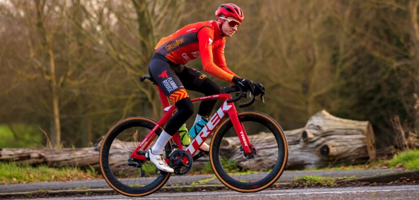 Man cycling. | Newsreel