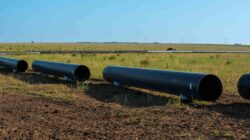 Gas pipeline being laid. | Newsreel