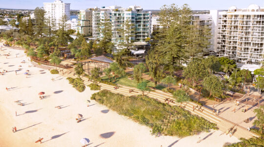 Artist's impression of the upgraded Mooloolaba foreshore. | Newsreel