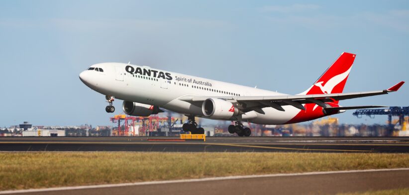 Qantas A330 aircraft takes off | Newsreel