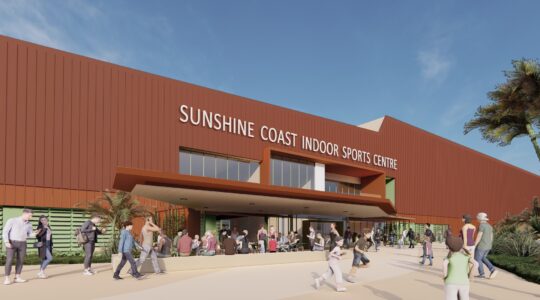 Artist's impression Sunshine Coast Indoor sports complex. | Newsreel