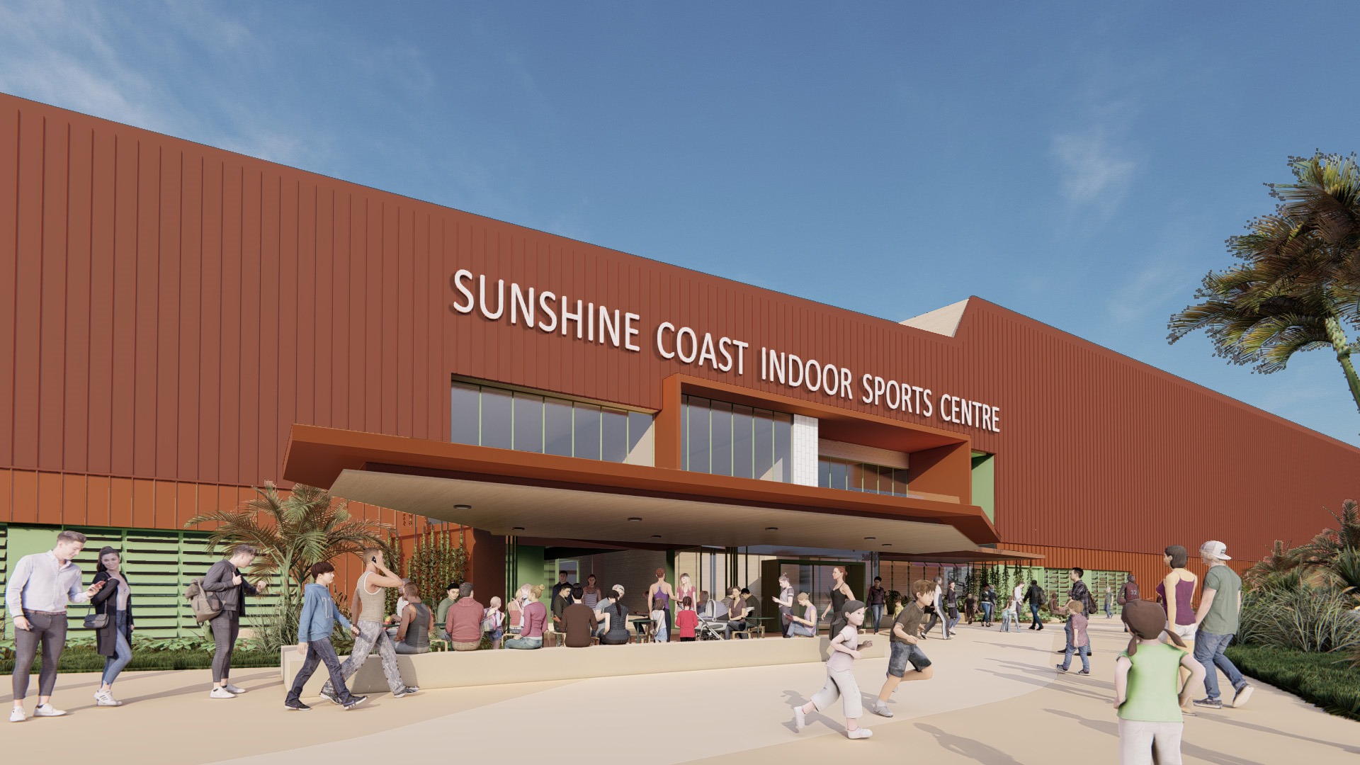 Artist's impression Sunshine Coast Indoor sports complex. | Newsreel