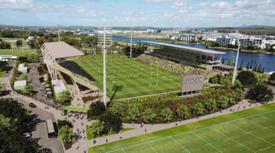 Artist's impression of upgraded Sunshine Coast Stadium. | Newsreel