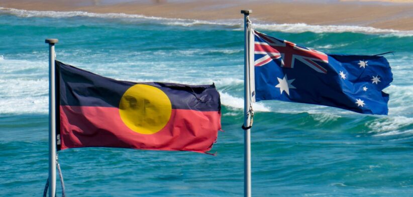 Australian and Aboriginal flags. | Newsreel