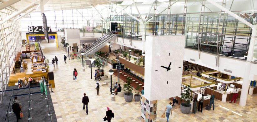 Artist's impression of revamped International Terminal at Brisbane Airport. | Newsreel
