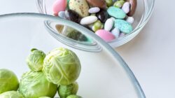 Bowl of brussels sports and chocolate. | Newsreel