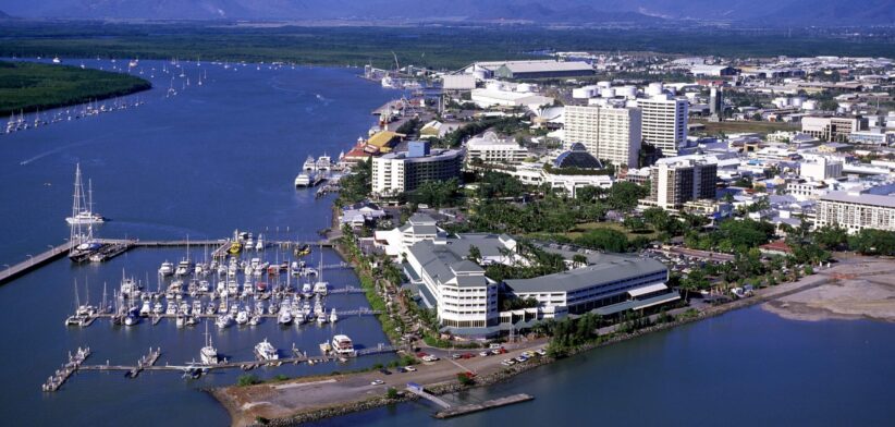 Aerial view of Cairns in Far North Queensland. | Newsreel