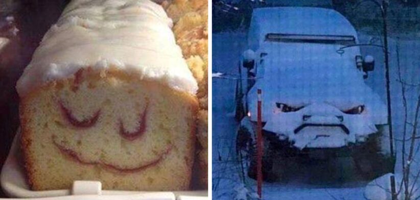 Happy and angry faces in inanimate objects. | Newsreel