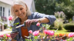 Woman in garden. | Newsreel