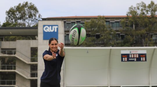 QUT rugby union player Meg Gemmell. | Newsreel