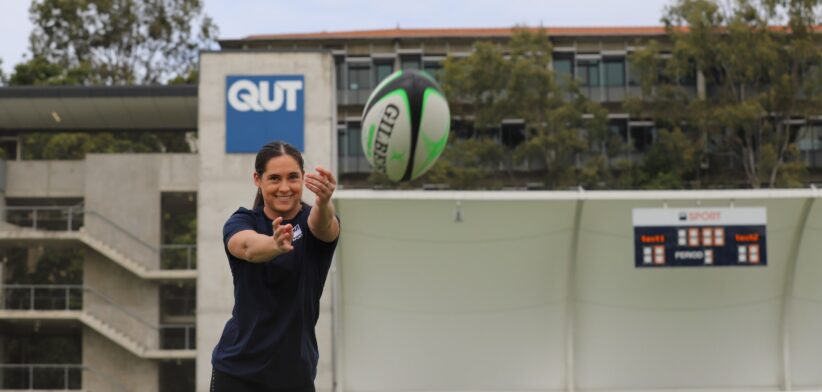 QUT rugby union player Meg Gemmell. | Newsreel