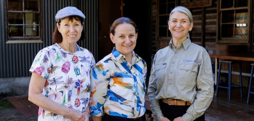 Dr Beryl Morris, Queensland Chief Scientist Professor Kerrie Wilson and Lorrelle Allan. | Newsreel