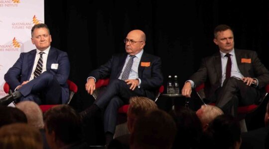 Speakers at the Queensland Futures Institute Finance Summit - Newsreel