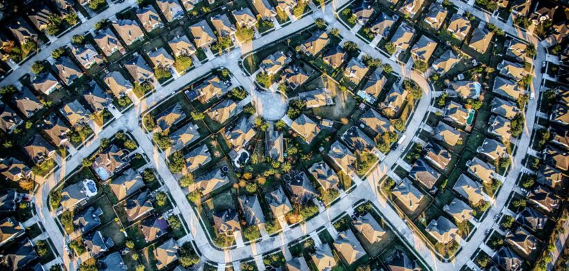 Aerial photo of urban sprawl. | Newsreel