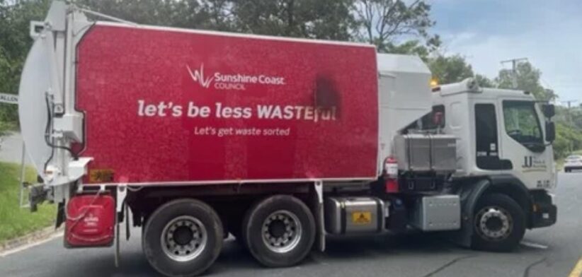 Sunshine Coast waste collection truck. | Newsreel