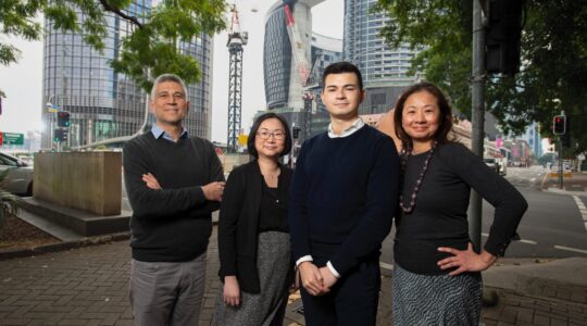 Professor Tan Yigitcanlar, Dr Carol Hon, Massimo Regona and Dr Melissa Teo from QUT. | Newsreel