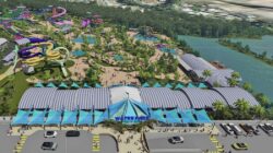 Artist's impression of new water park for Aussie World. Newsreel