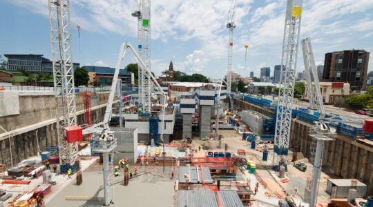 Construction site. | Newsreel