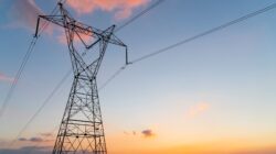 High voltage transmission lines. | Newsreel