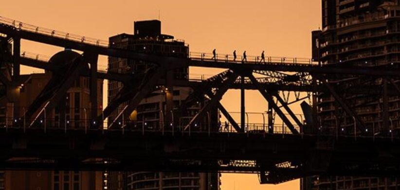 Nigel Cowdery's winning photo Brisbane Story Bridge Climb. | Newsreel