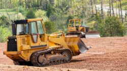 Bulldozers clearing land. | Newsreel