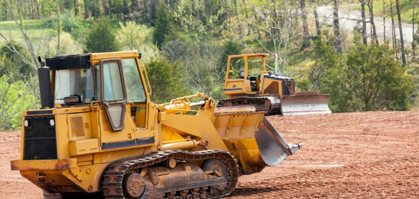 Bulldozers clearing land. | Newsreel