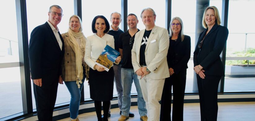 Sunshine Coast Mayor Rosanna Natoli and local business people.