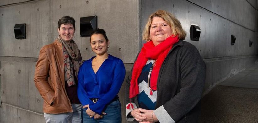 QUT researchers Dr Rachel Okolicsanyi, Martina Gyimesi, Associate Professor Larisa Haupt. | Newsreel| Newsreel