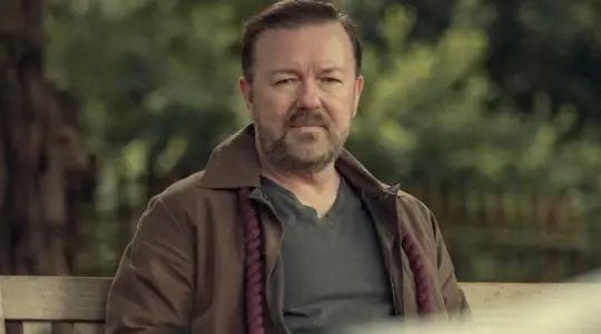 Ricky Gervais in After Life - Newsreel