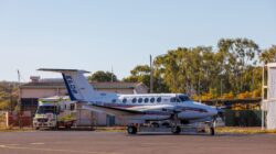 Royal Flying Doctor Service plane in Mt Isa, Queensland. | Newsreel