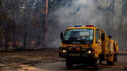 Queensland Rural Fire Service truck. | Newsreel