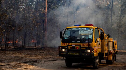 Queensland Rural Fire Service truck. | Newsreel